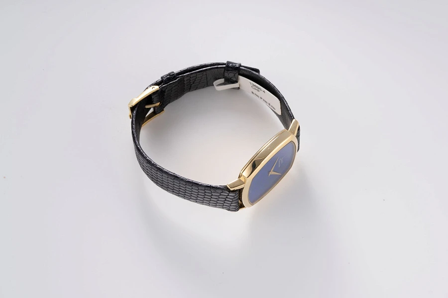 Automatic Lapis Lazuli Dial Dress Watch Ref. 13406 in 18k Yellow Gold