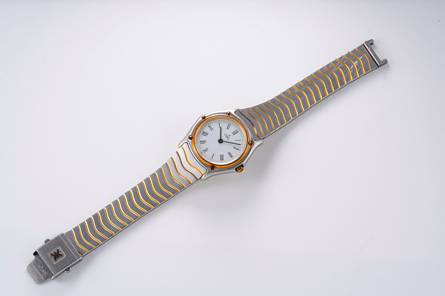 Ladies Classic Wave Ref. 20859 in Stainless Steel and 18k Yellow Gold