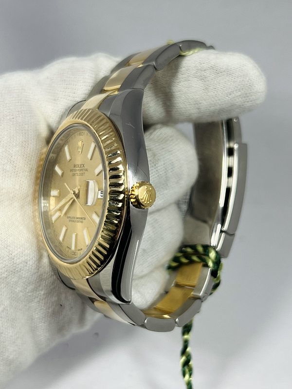 Datejust 41mm 116333 ‘Yellow Rolesor’ Sunburst Dial