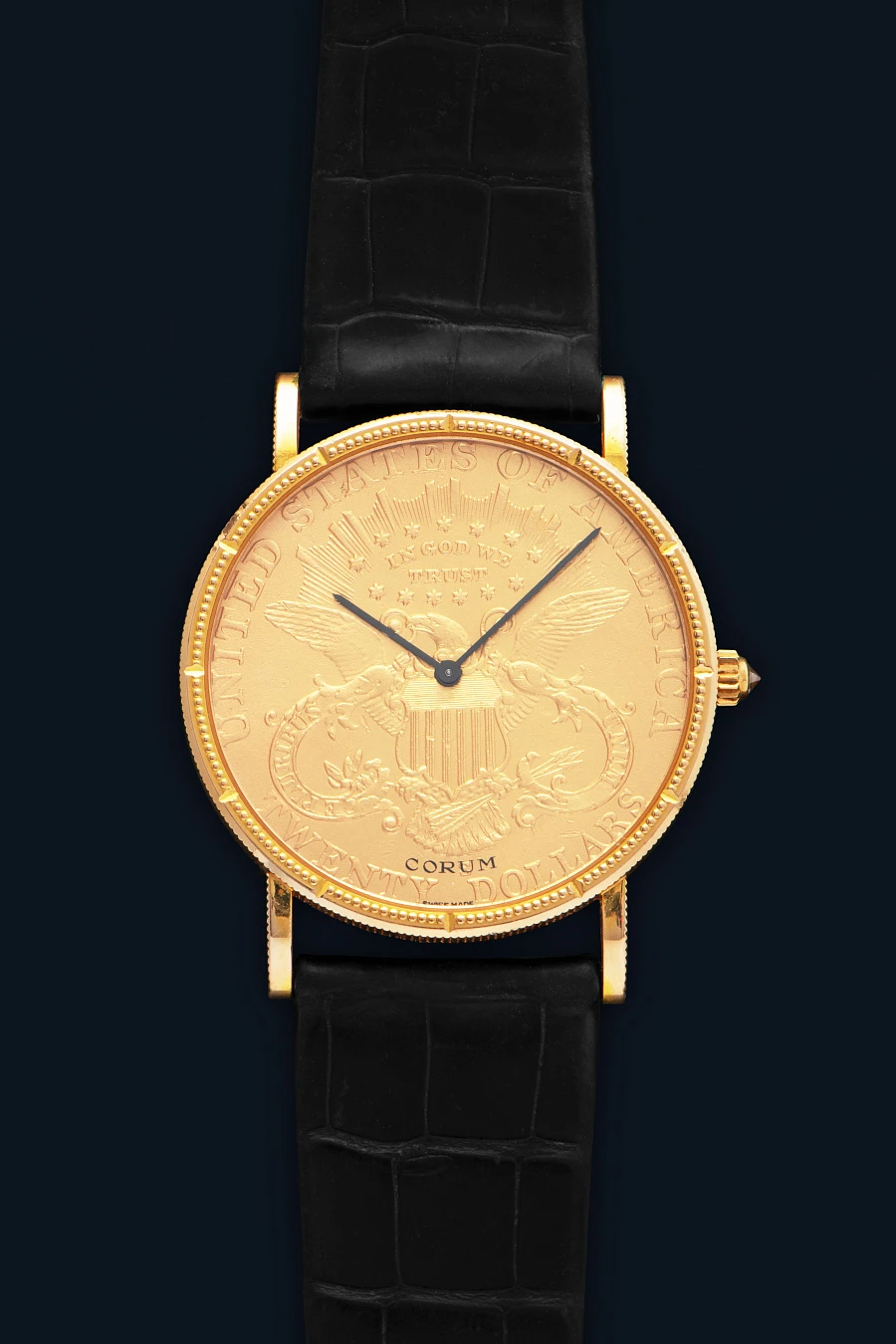 Twenty Dollar Coin Watch 18k Yellow Gold