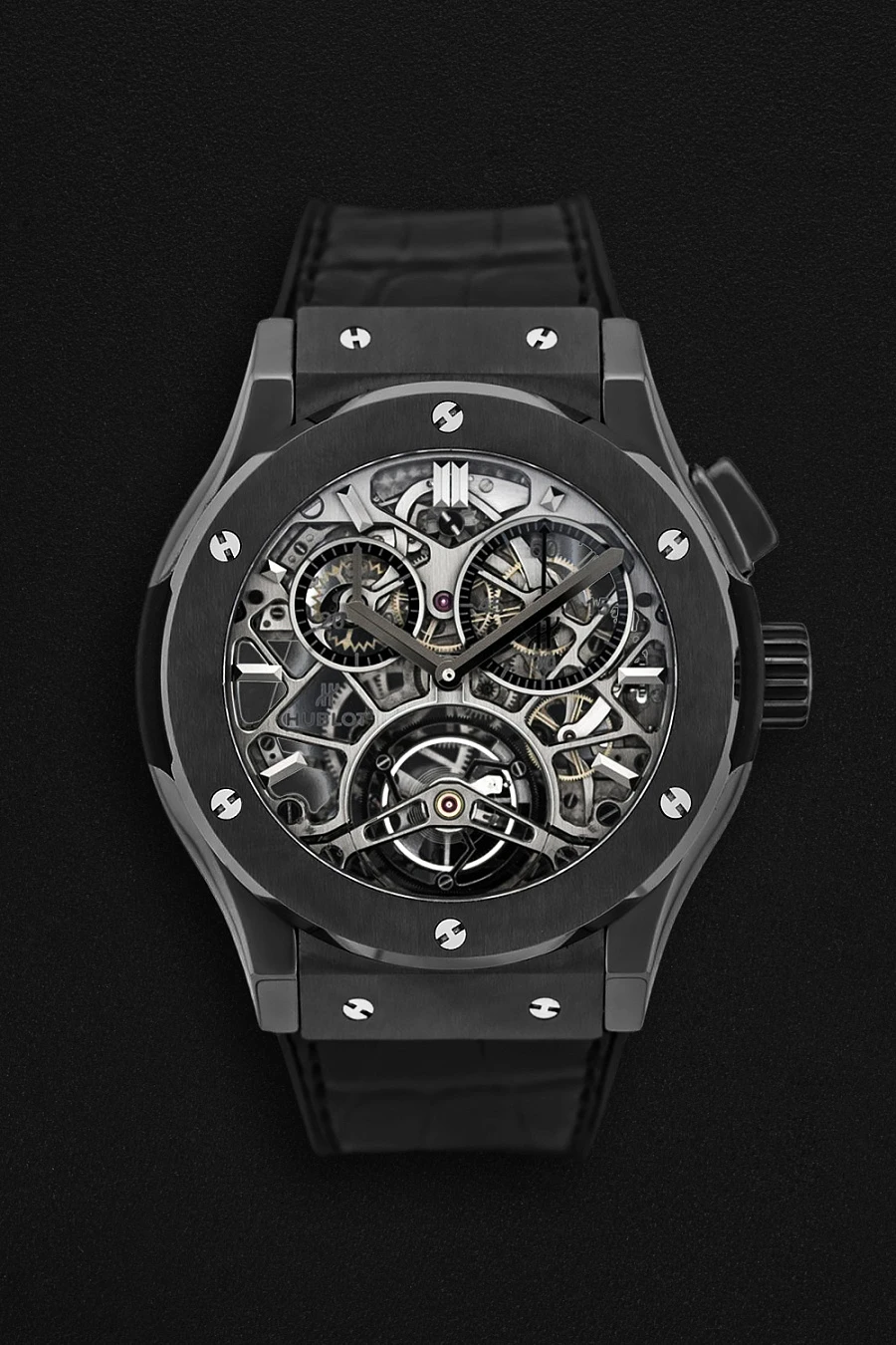 Classic Fusion Tourbillion Skeleton Ceramic All Black Limited Edition