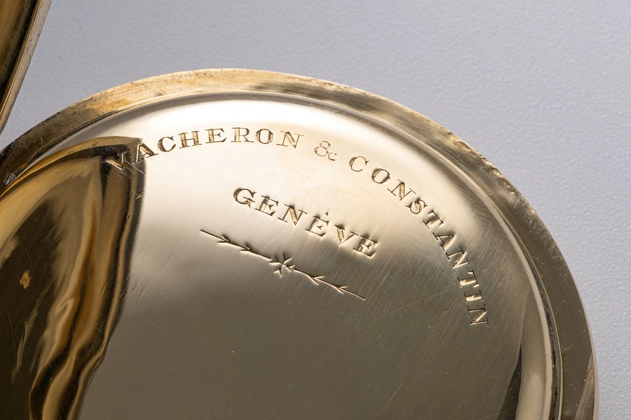 Chronograph Pocket Watch in 18k Yellow Gold