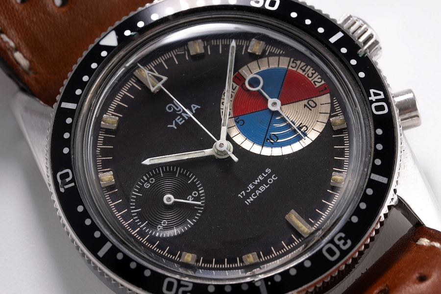 Vintage Big Eye Chronograph Ref. 9312 in Stainless Steel