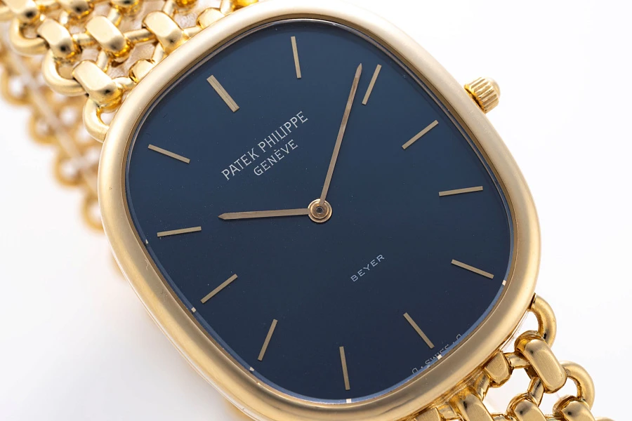 Ellipse Ref. 3738 Beyer Double-Signed in 18k Yellow Gold
