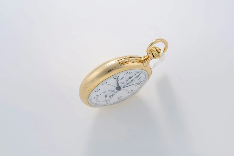 Split-Seconds Chronograph Pocket Watch in 18k Yellow Gold