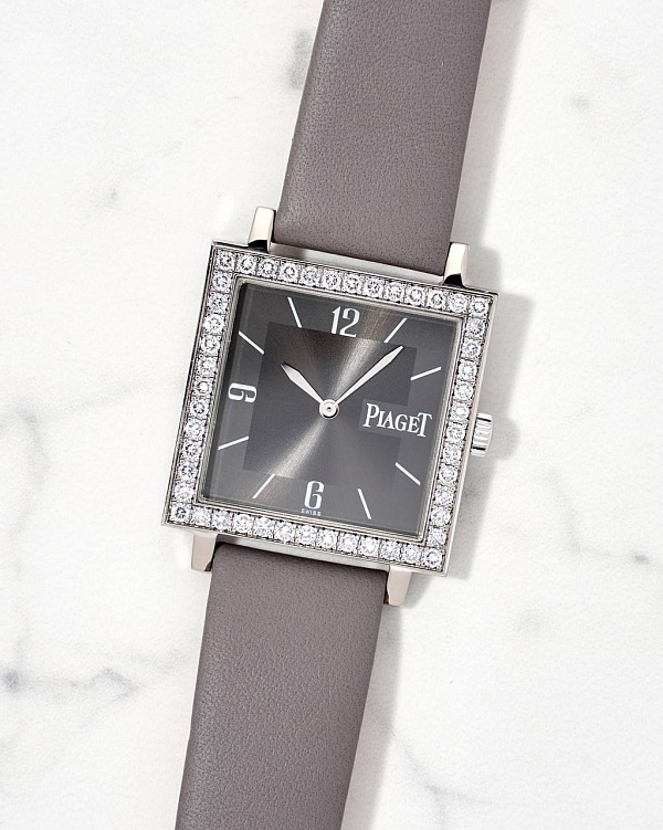 Altiplano Square White Gold & Diamonds Manual Wind