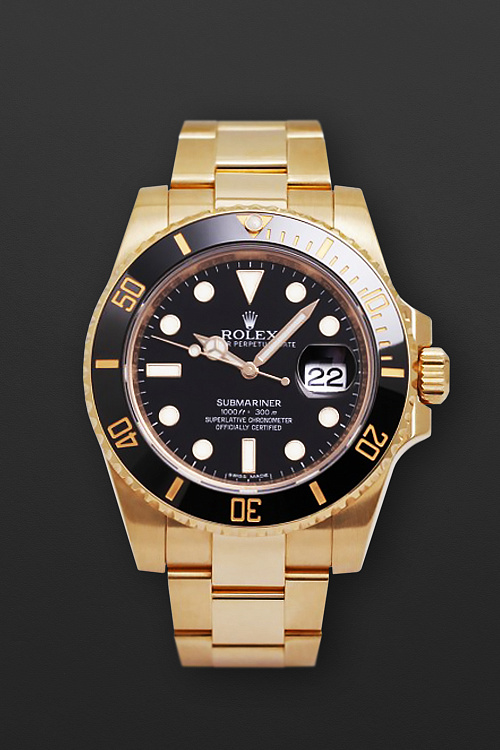 Submariner Date 116618LN Yellow Gold