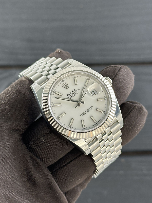 Datejust ‘White Rolesor’ 126334 41mm White Dial