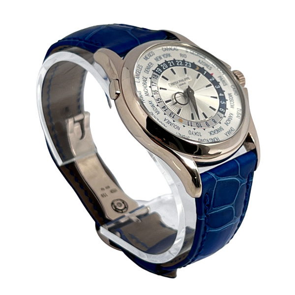 World Time 5130 White Gold