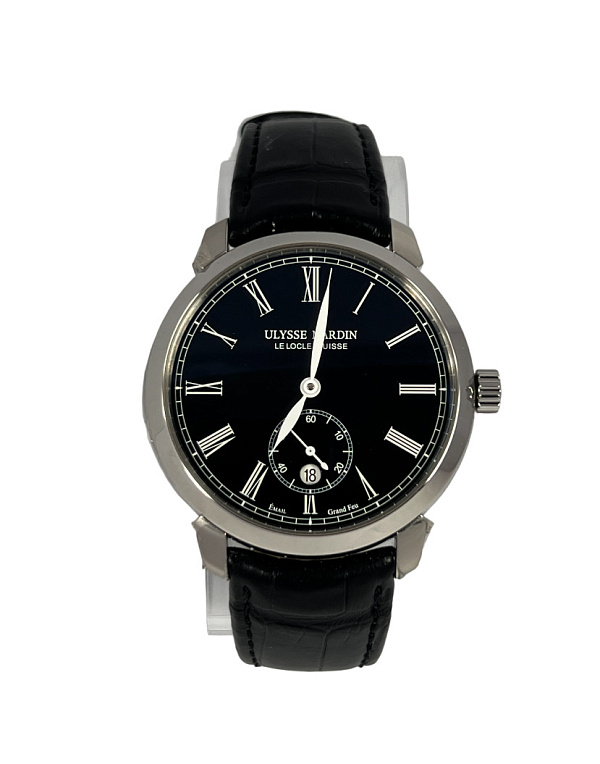Classico Small Seconds Grand Feu Enamel Black Dial