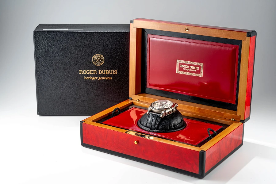 Sympathie Retrograde QP Chronograph Ref. S40 in 18k White Gold