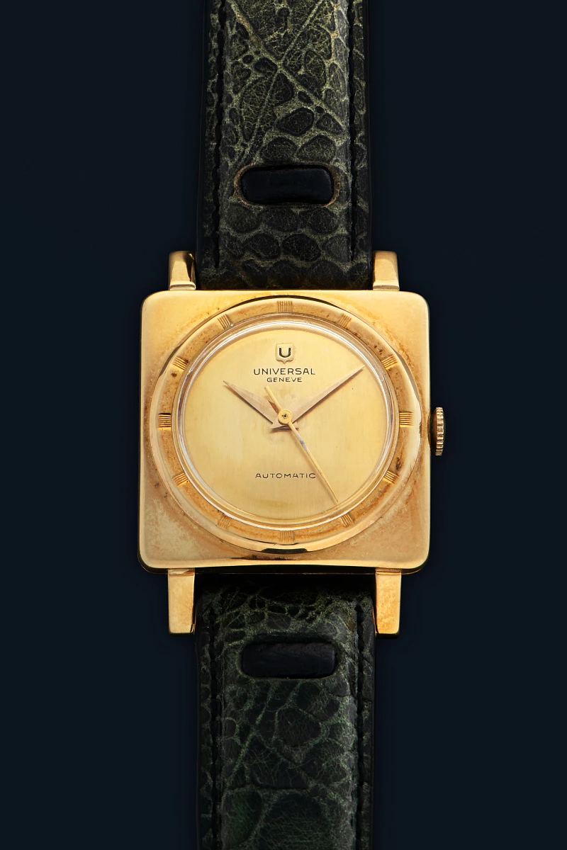 Gioccolatone Square Automatic in 18k Yellow Gold