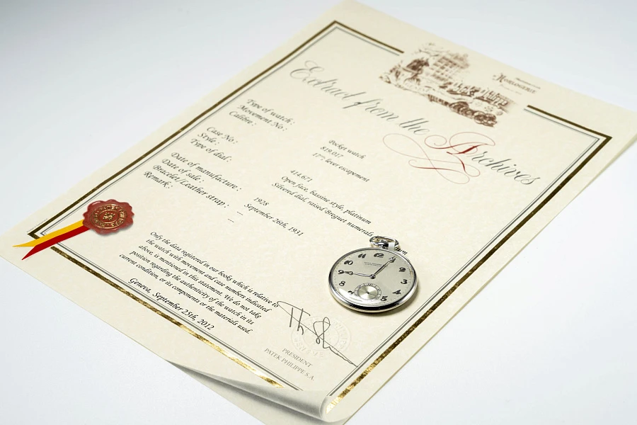 Pocket Watch with Breguet Numerals in Platinum