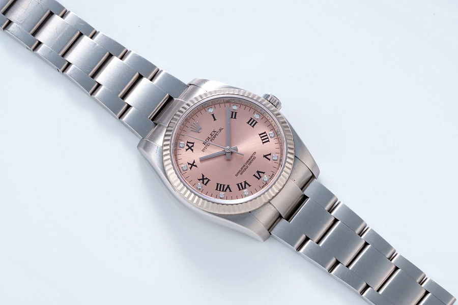 Oyster Perpetual Salmon Dial Ref. 116034 in Stainless Steel