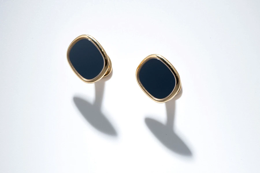 Ellipse Cufflinks in 18k Yellow Gold