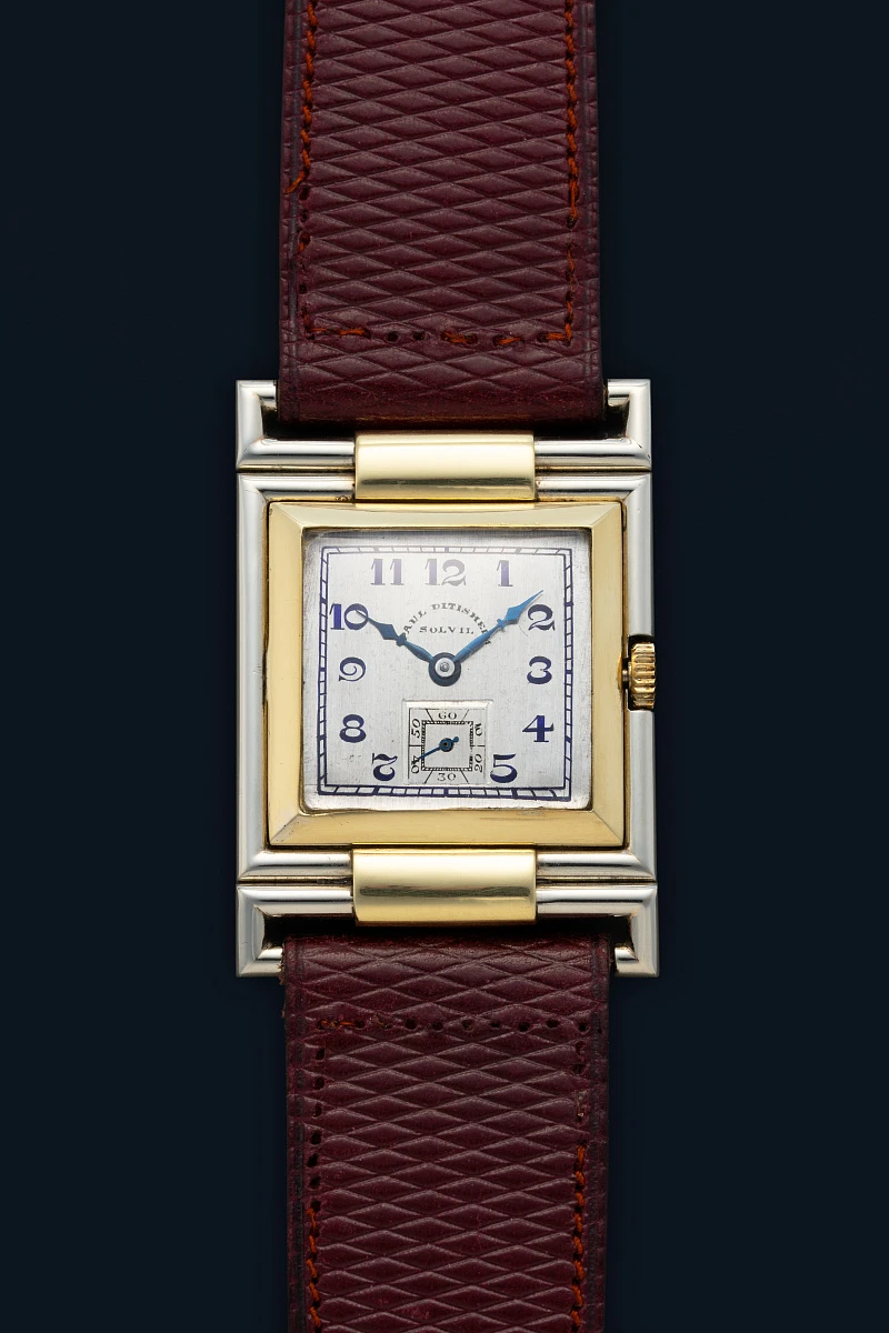 Paul Ditisheim Ornate Dress Watch in 18k Yellow and White Gold