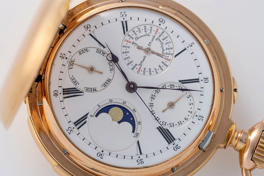 Minute Repeater Perpetual Calendar with Dead-Beat Seconds in 18k Rose Gold