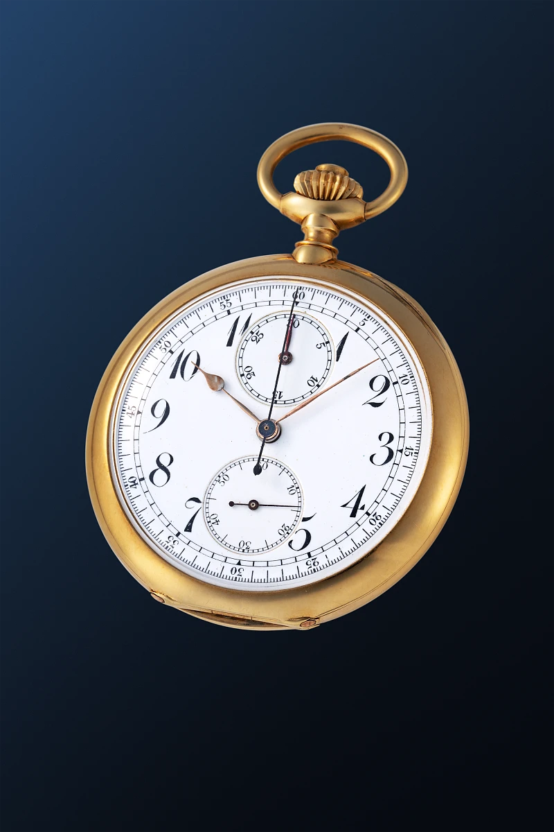 Monopusher Chronograph Pocket Watch in 18k Rose Gold