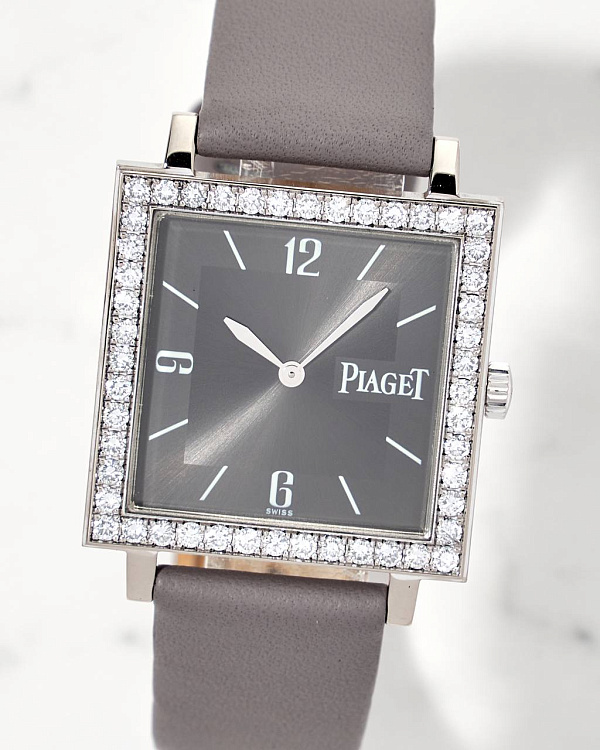 Altiplano Square White Gold & Diamonds Manual Wind