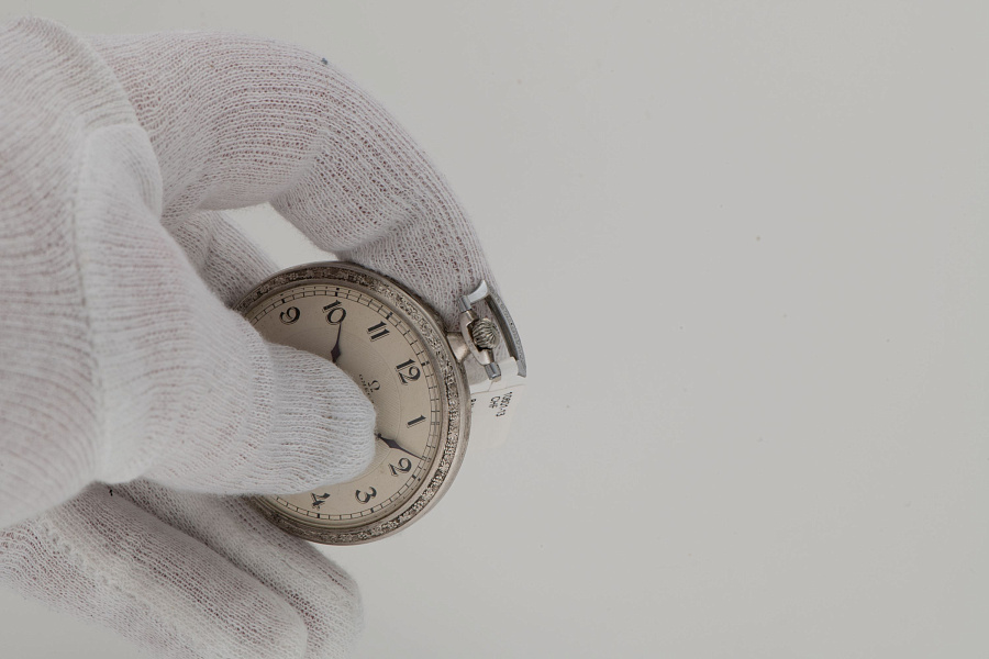 Art-Deco Pocket Watch in Silver