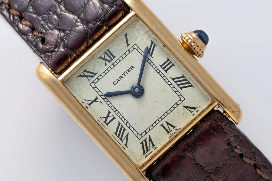 Tank Spider Paris Dial in 18k Yellow Gold