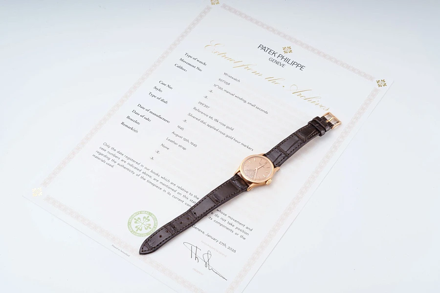 Calatrava Ref. 96 2nd Series in 18k Yellow Gold