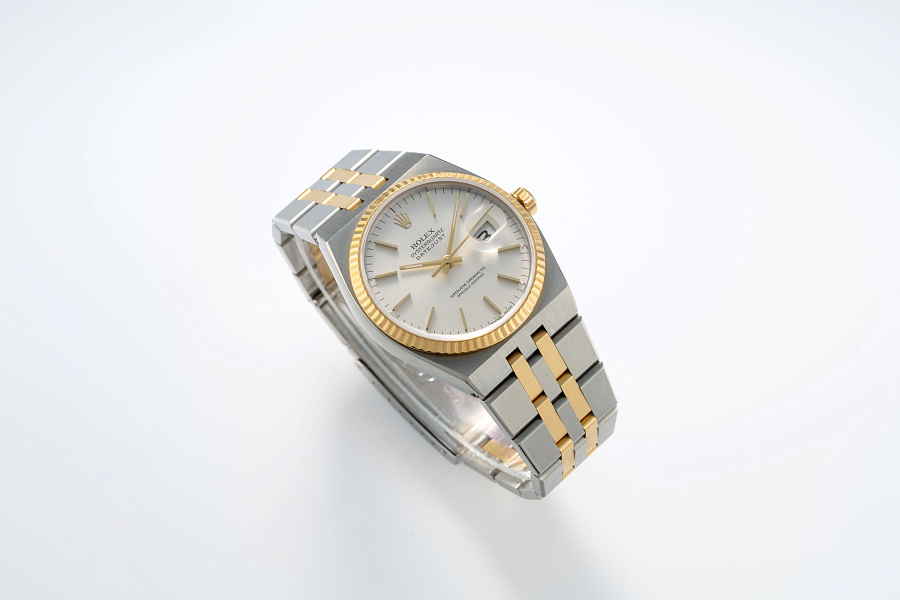 Datejust Oysterquartz Ref. 17013 in Stainless Steel and 18k Yellow Gold