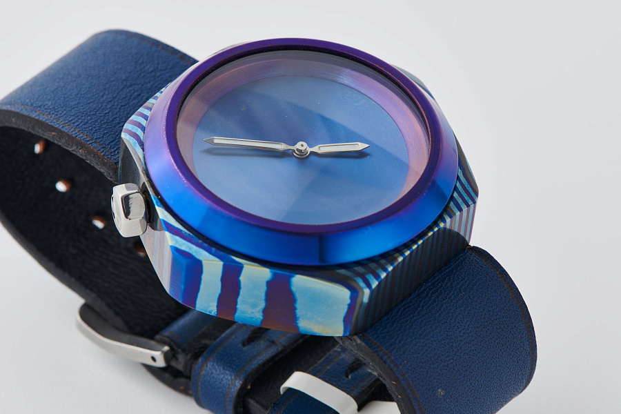 'Timascus' Hexagonal Damascus Steel Watch
