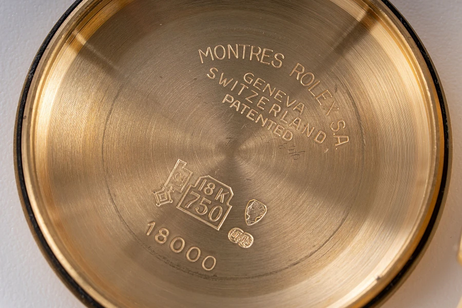 Tropical Dial Day-Date Ref. 18038 in 18k Yellow Gold