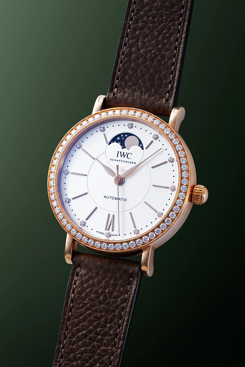 Potofino Moonphase Ref. IW659602 in 18k Rose Gold with Diamonds