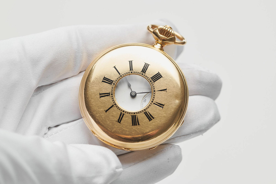 Pocketwatch 18K Yellow Gold Hunter Case