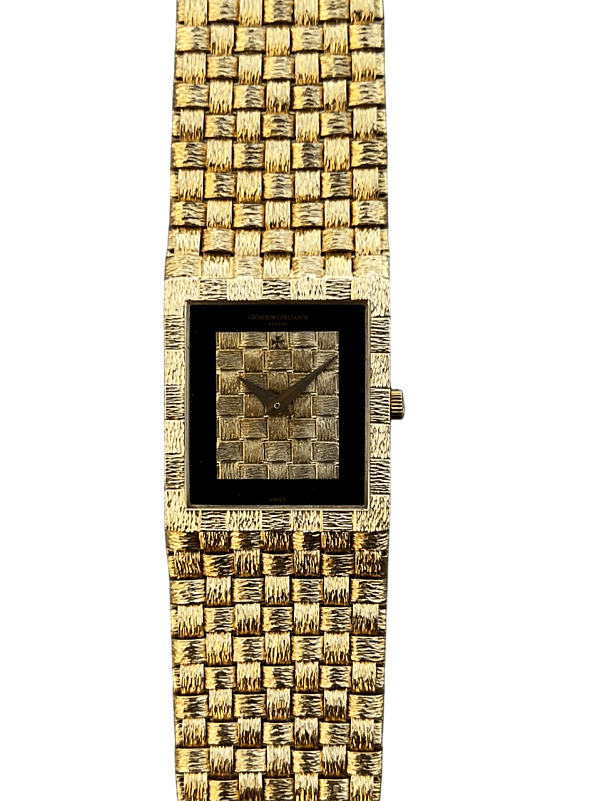 Vintage 33030 in 18k Yellow Gold with Onyx Dial