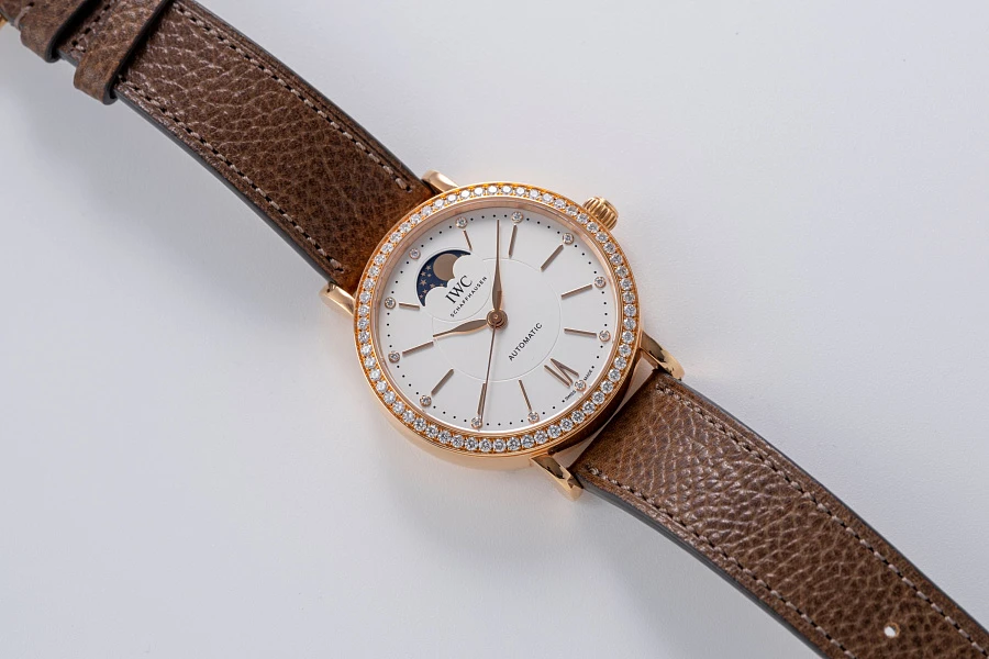 Potofino Moonphase Ref. IW659602 in 18k Rose Gold with Diamonds