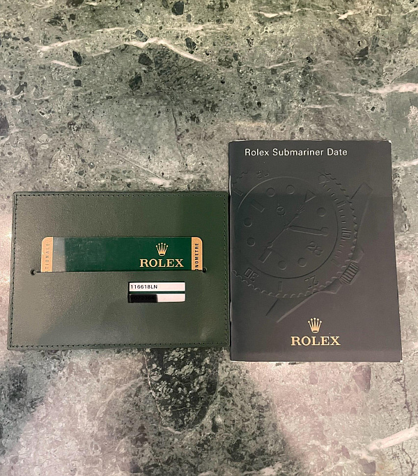 Submariner Date 116618LN Yellow Gold