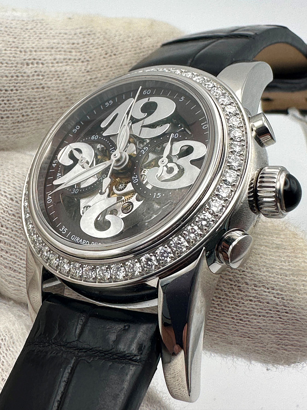Lady Small Chronograph Stainless Steel Diamonds