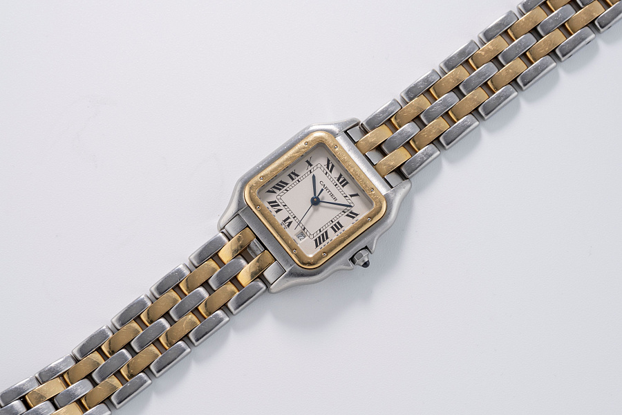 Panthère Ref. 1100 in Stainless Steel and 18k Yellow Gold