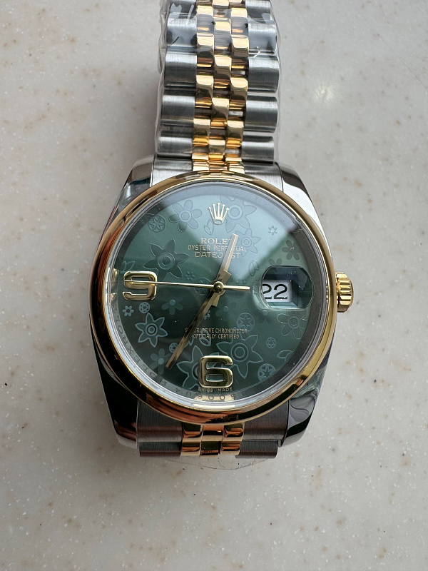 Datejust 36 Green Floral Dial