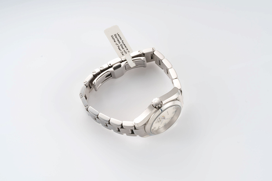 Ladies Aquaterra in Stainless Steel with Mother of Pearl Dial
