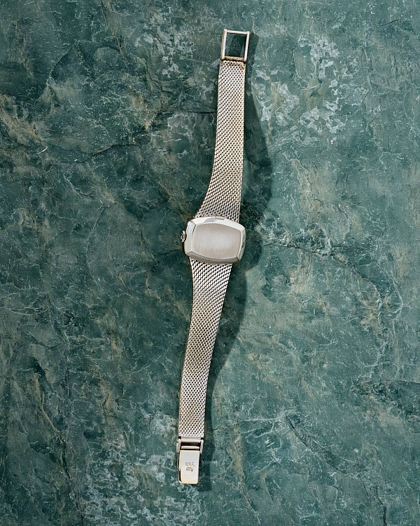 Precision Ladies White Gold Manual Wind