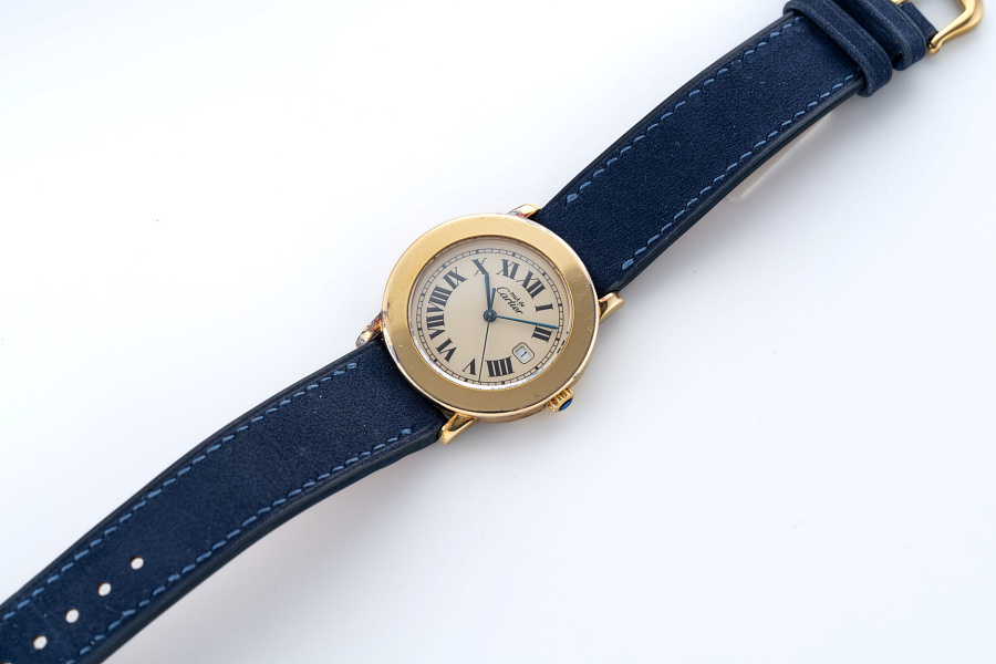 Ronde de Cartier Ref. 1800 in Gold-Plated Silver