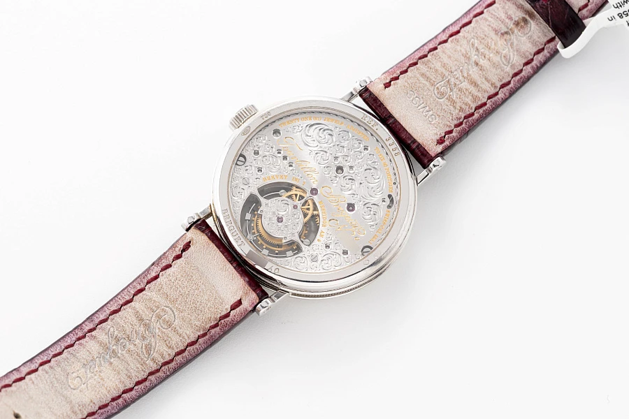 Tourbillon Mother of Pearl Dial Ref. 3358 in 18k White Gold with Diamonds