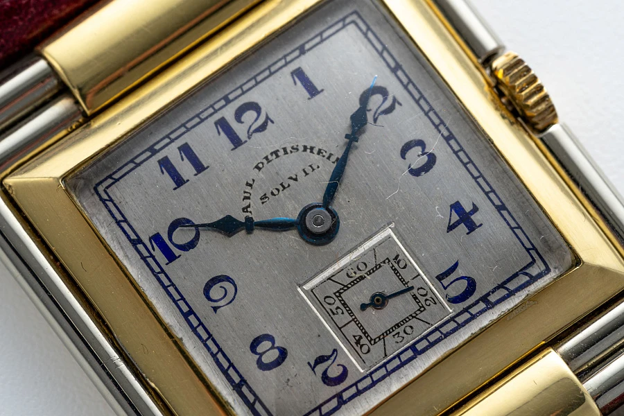 Paul Ditisheim Ornate Dress Watch in 18k Yellow and White Gold