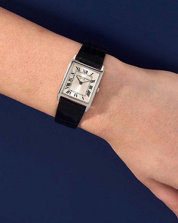 Rectangular Dress Watch 6791 White Gold Manual Wind
