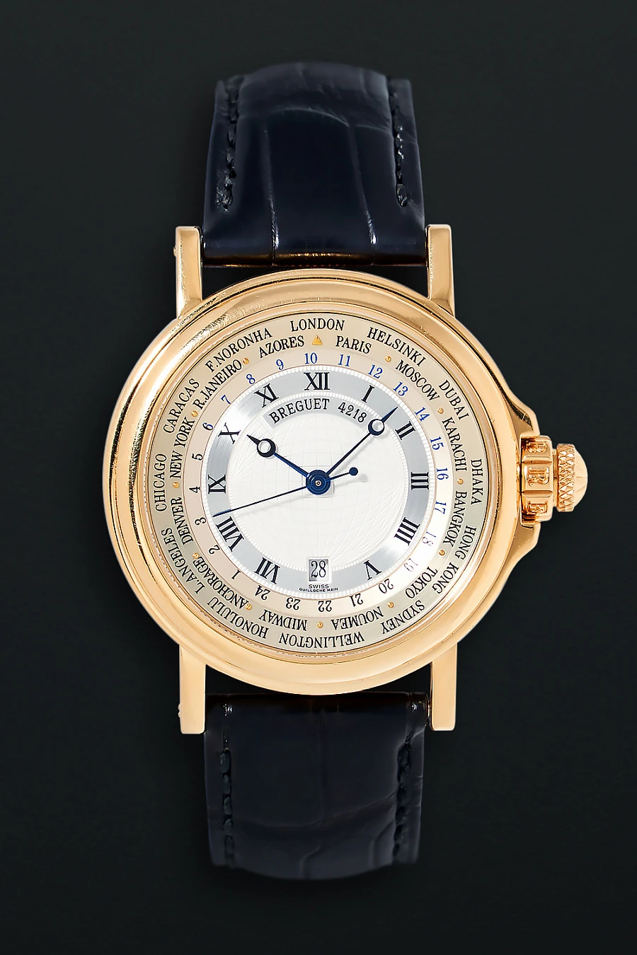 Marine Hora Mundi Automatique 3700 Yellow Gold