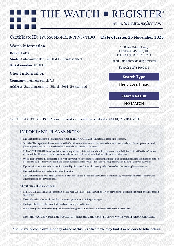 Submariner Ref. 14060M in Stainless Steel