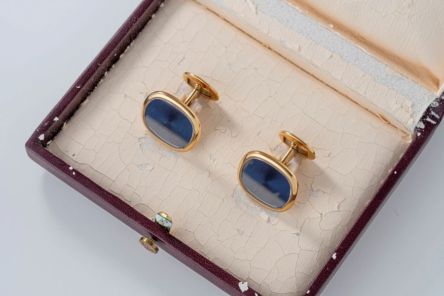 Ellipse Cufflinks in 18k Yellow Gold