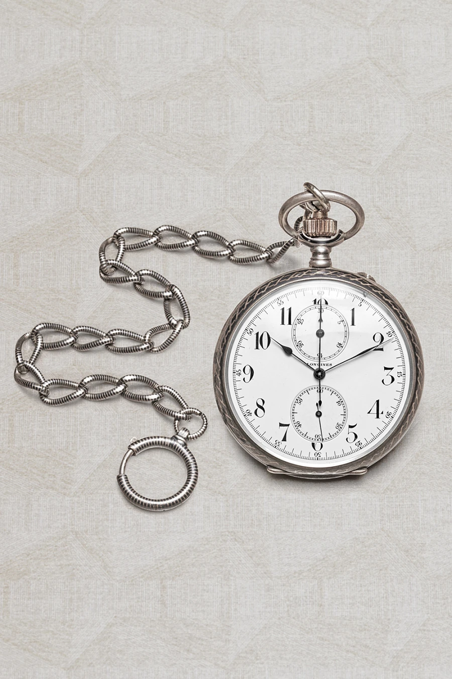 Longines Monopusher Chronograph Pocket Watch