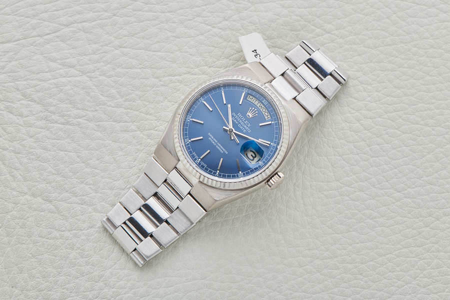 Oysterquartz Day-Date 18k White Gold