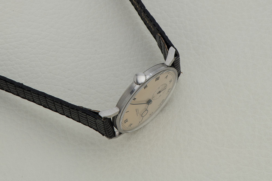 Steel Dress Watch with 'Pierced' Hour Hand