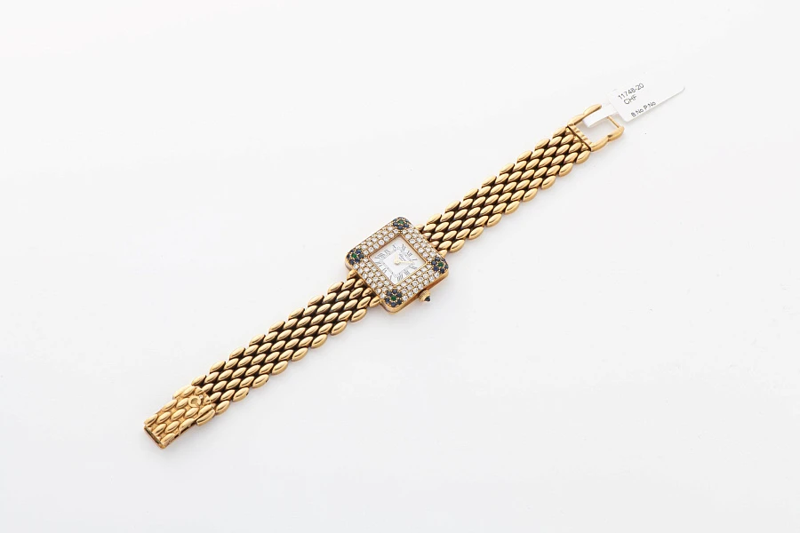 Diamond and Sapphire-Set Ladies Watch Ref. 4191 in 18k Yellow Gold